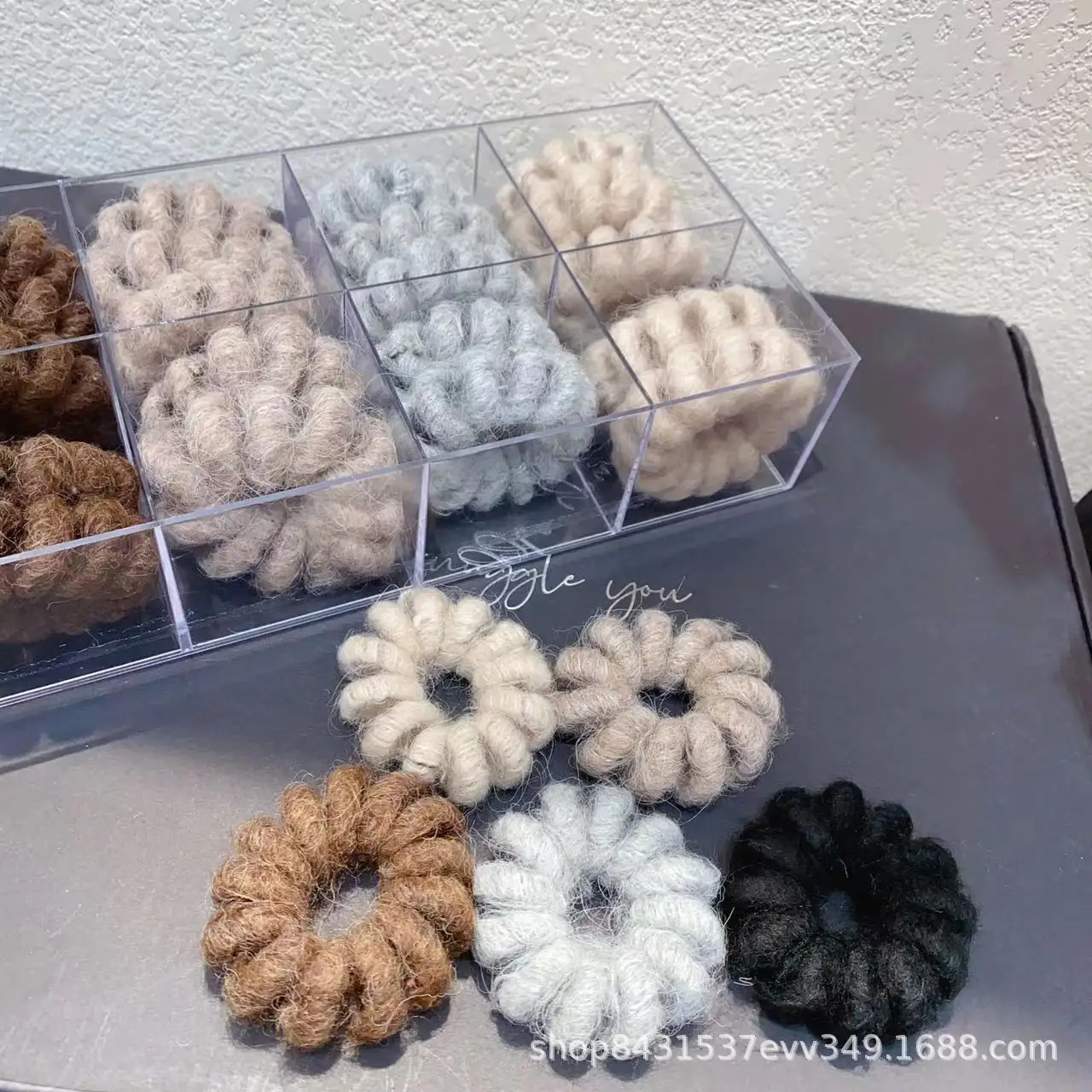 Autumn Plush Hair Pony High Elastic Rings