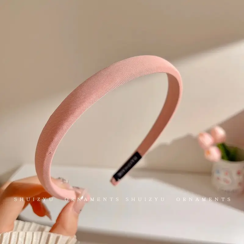 Pink Hairband for Girls 2025 New Hairpin Hair Accessories Wide-Brimmed Face Wash Hair Bundle Headband High Skull Popular Headwear - Image 12