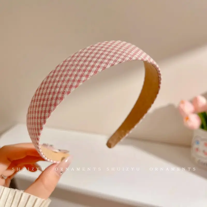 Pink Hairband for Girls 2025 New Hairpin Hair Accessories Wide-Brimmed Face Wash Hair Bundle Headband High Skull Popular Headwear - Image 6