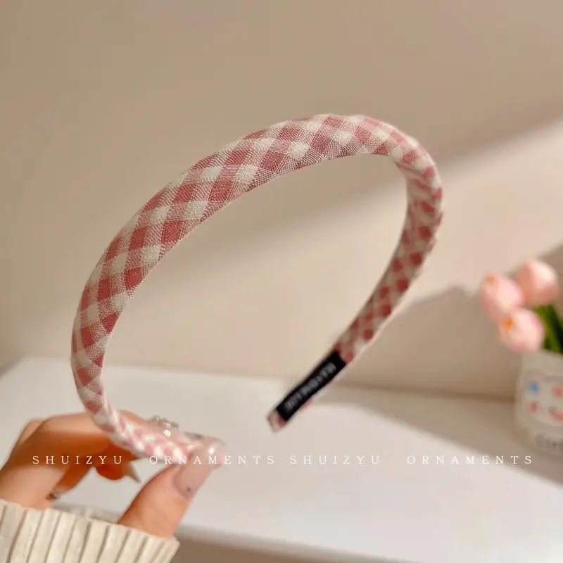 Pink Hairband for Girls 2025 New Hairpin Hair Accessories Wide-Brimmed Face Wash Hair Bundle Headband High Skull Popular Headwear - Image 7