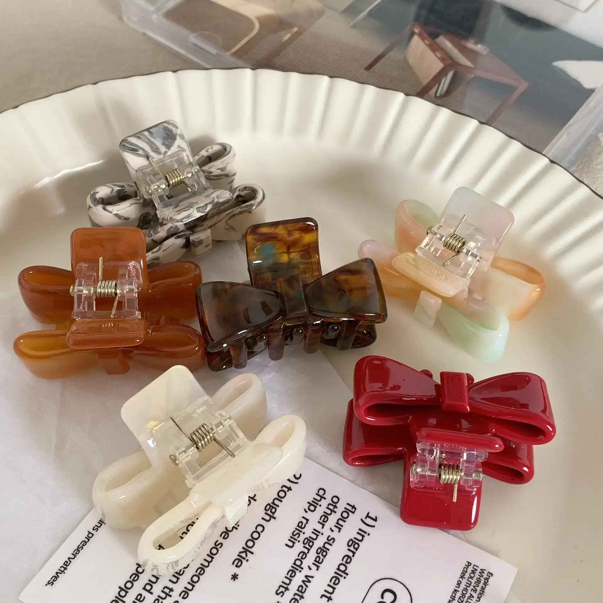Korean Style Acetate Bow Clips for Hair — feature 15