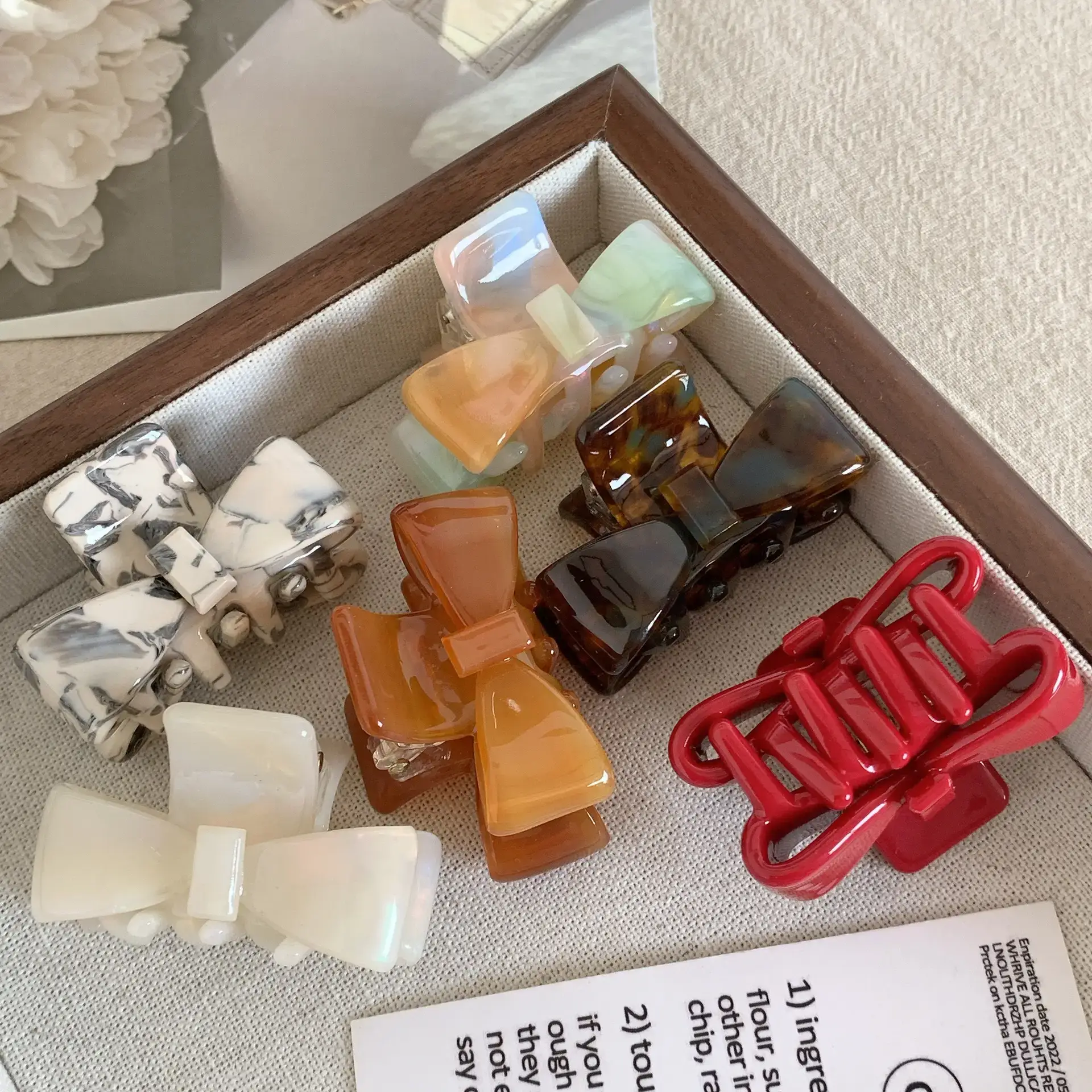 Korean Style Acetate Bow Clips for Hair — feature 18