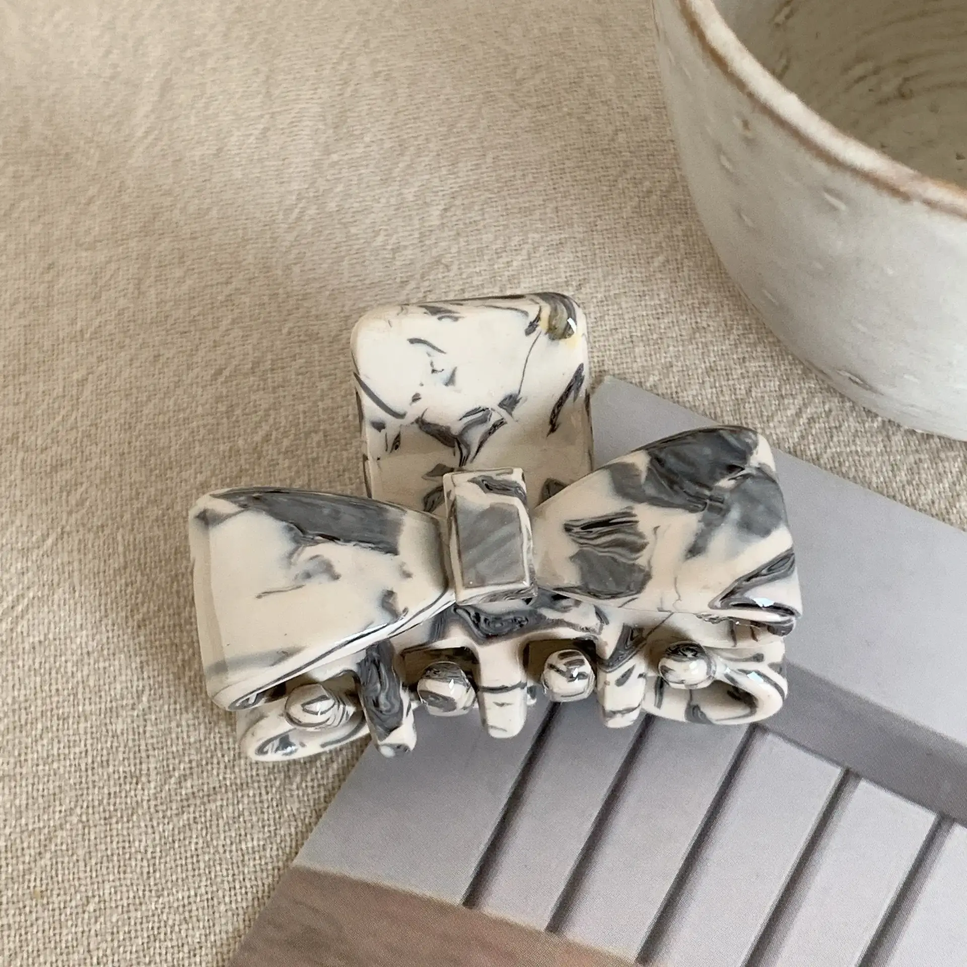 Korean Style Acetate Bow Clips for Hair - Image 3
