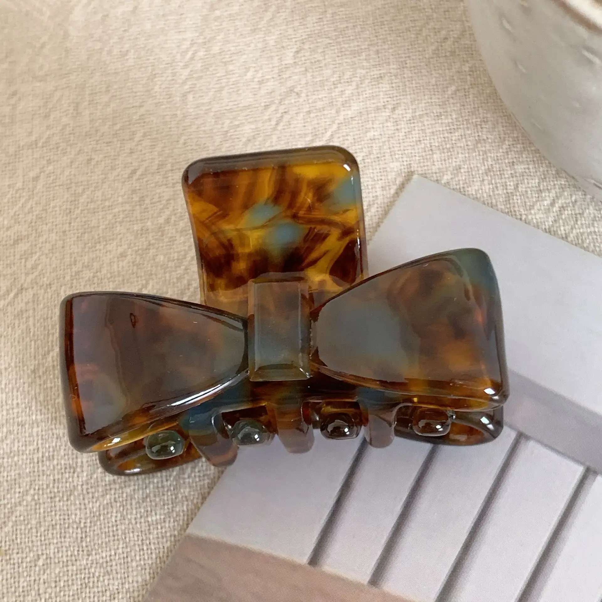 Korean Style Acetate Bow Clips for Hair - Image 4