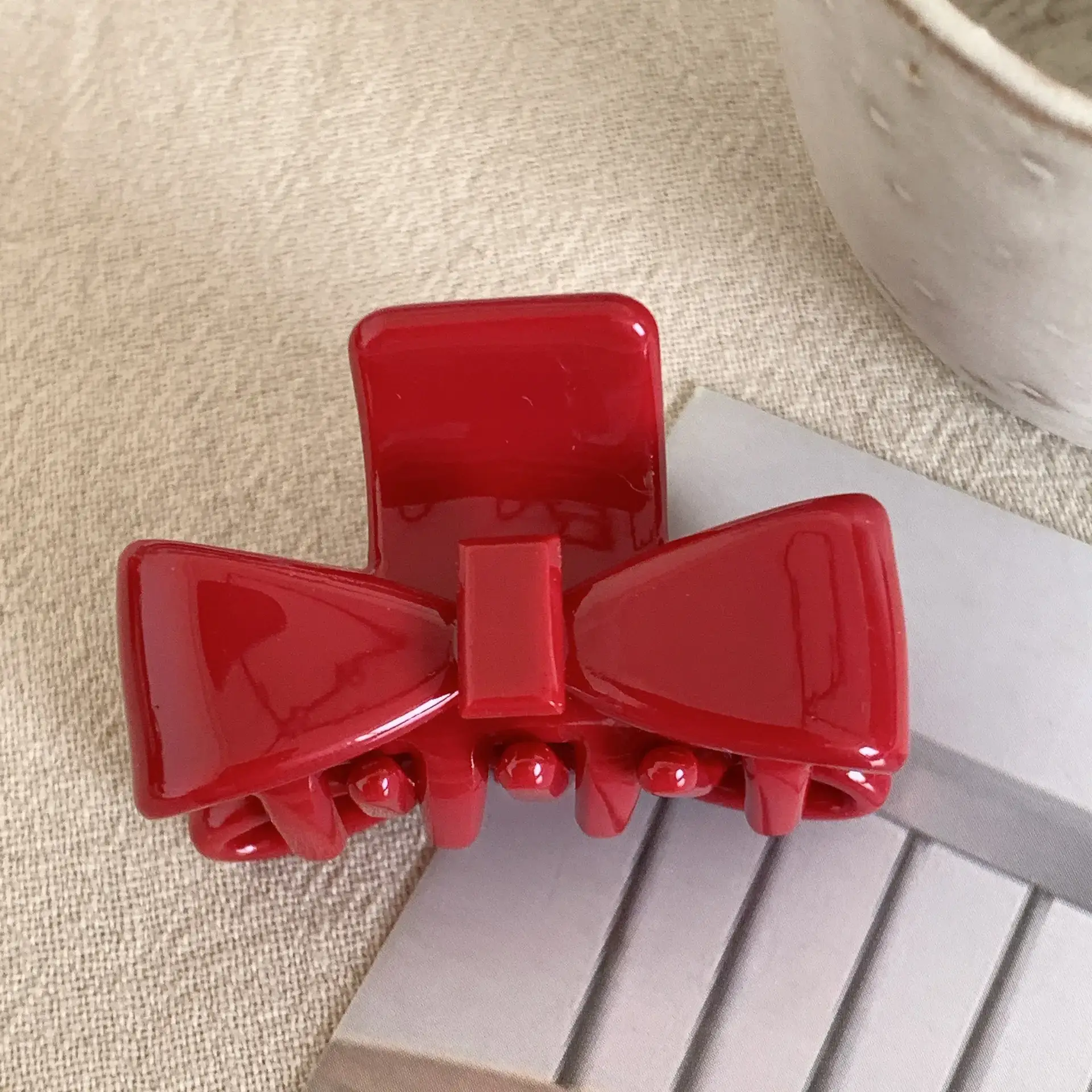 Korean Style Acetate Bow Clips for Hair - Image 6