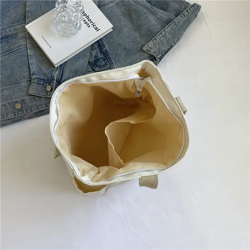Women's Canvas Shoulder Bag 2023 New Style Large Capacity - Image 6