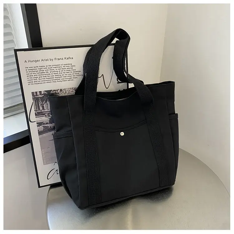 Women's Canvas Shoulder Bag 2023 New Style Large Capacity — feature 3