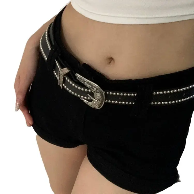New Punk Style Rivet Leather Belt for Women - Image 7