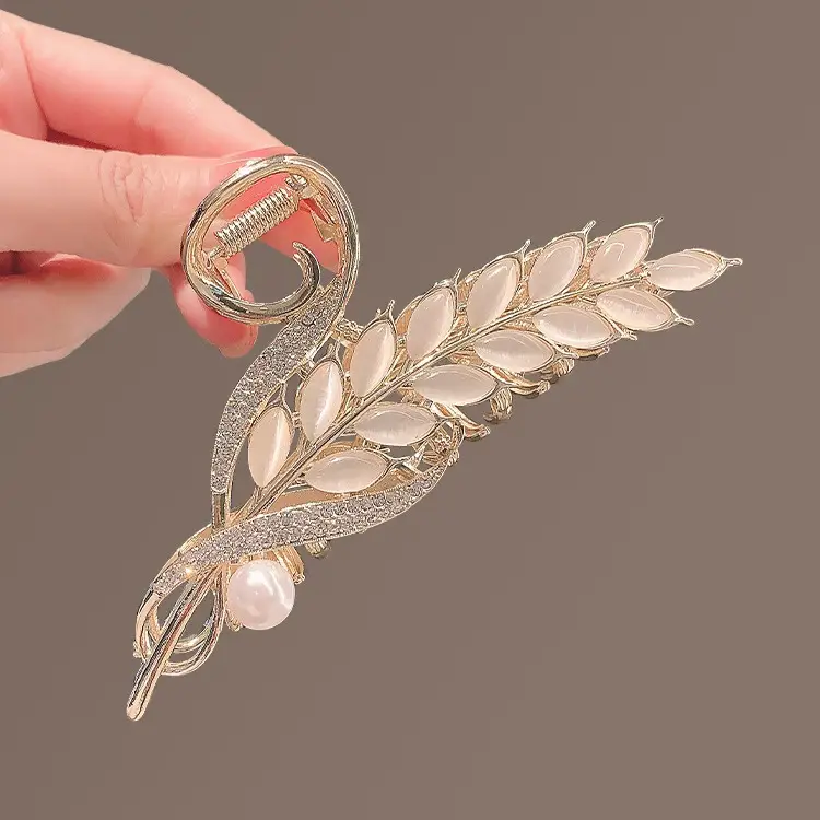 Golden Opal Claw Hairpin for Women Elegant Clip - Image 10