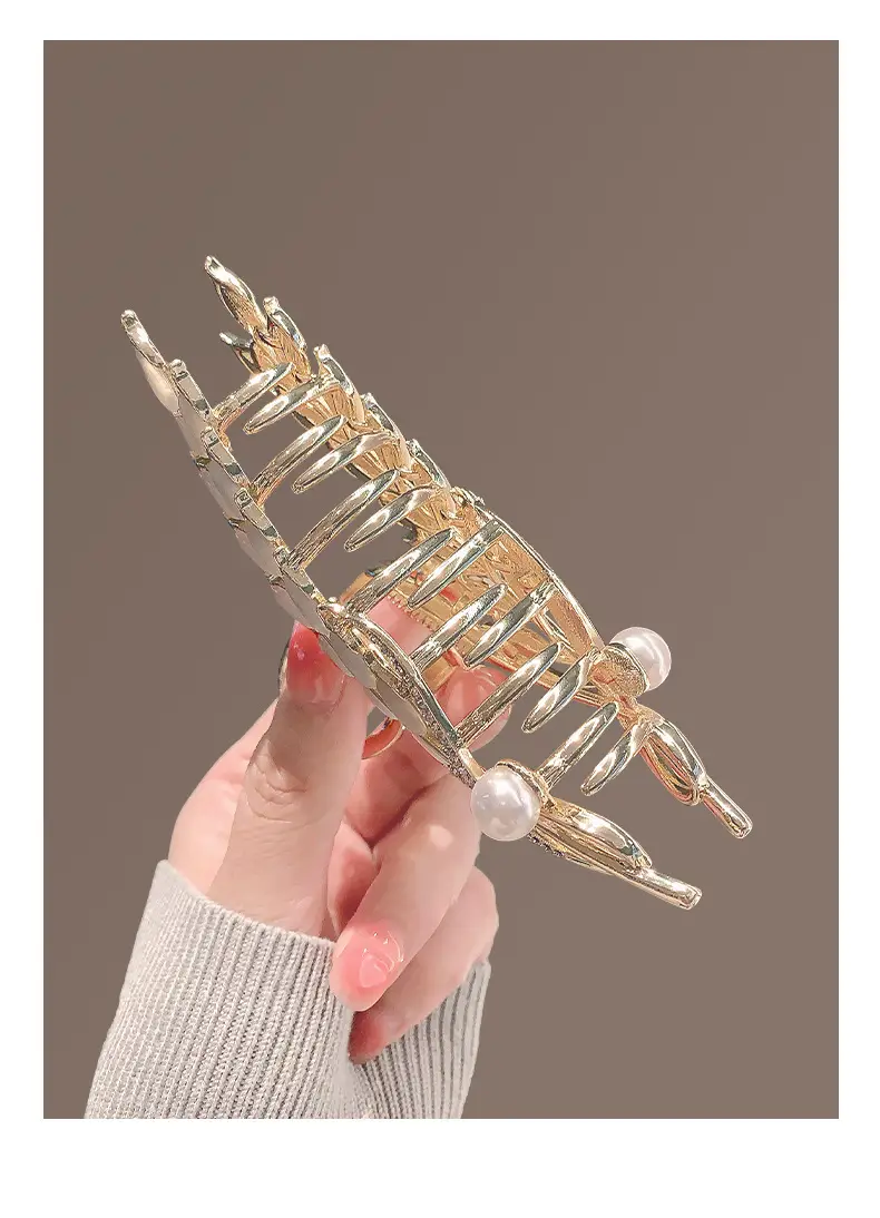 Golden Opal Claw Hairpin for Women Elegant Clip — feature 8