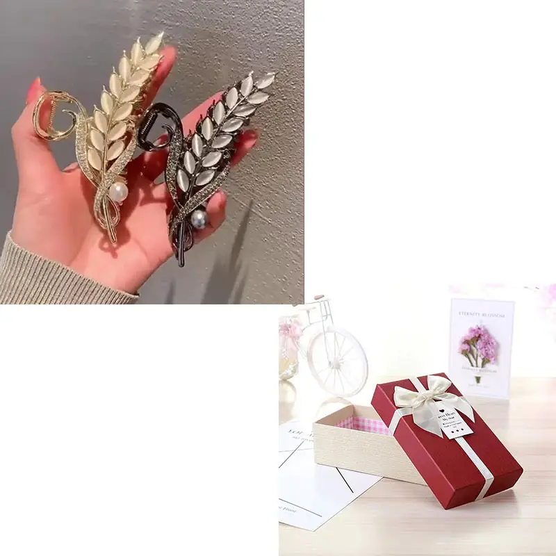 Golden Opal Claw Hairpin for Women Elegant Clip - Image 5