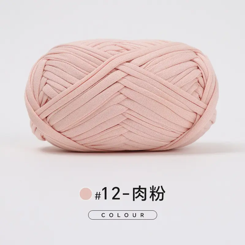 Cloth thread hand-woven diy material hook cotton slippers bag Crochet high elastic thick wool ball large cotton thread - Image 12