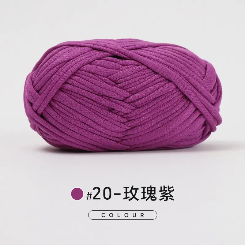 Cloth thread hand-woven diy material hook cotton slippers bag Crochet high elastic thick wool ball large cotton thread - Image 20