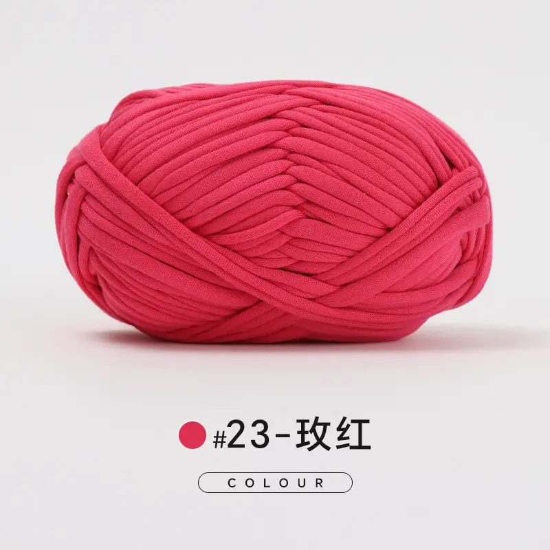 Cloth thread hand-woven diy material hook cotton slippers bag Crochet high elastic thick wool ball large cotton thread - Image 23