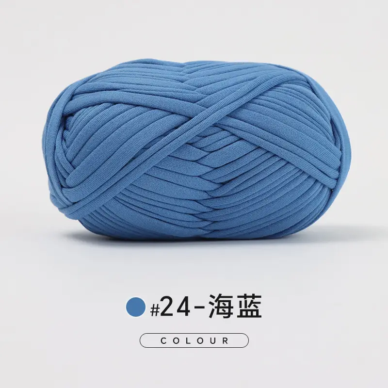 Cloth thread hand-woven diy material hook cotton slippers bag Crochet high elastic thick wool ball large cotton thread - Image 24