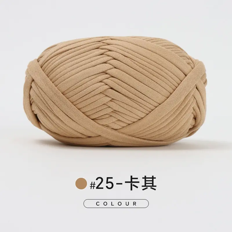 Cloth thread hand-woven diy material hook cotton slippers bag Crochet high elastic thick wool ball large cotton thread - Image 25