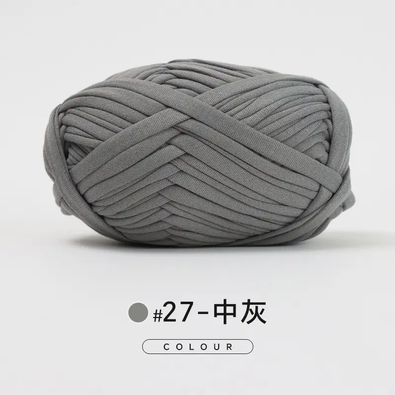 Cloth thread hand-woven diy material hook cotton slippers bag Crochet high elastic thick wool ball large cotton thread - Image 27