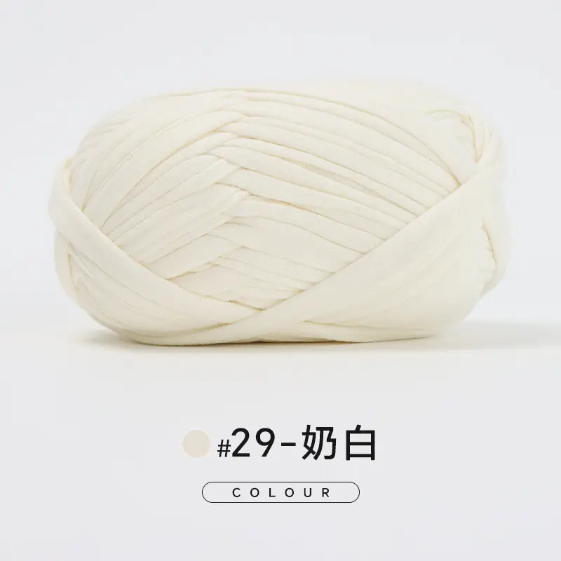 Cloth thread hand-woven diy material hook cotton slippers bag Crochet high elastic thick wool ball large cotton thread - Image 29