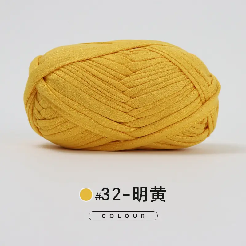 Cloth thread hand-woven diy material hook cotton slippers bag Crochet high elastic thick wool ball large cotton thread - Image 31