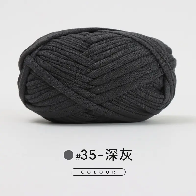 Cloth thread hand-woven diy material hook cotton slippers bag Crochet high elastic thick wool ball large cotton thread - Image 32