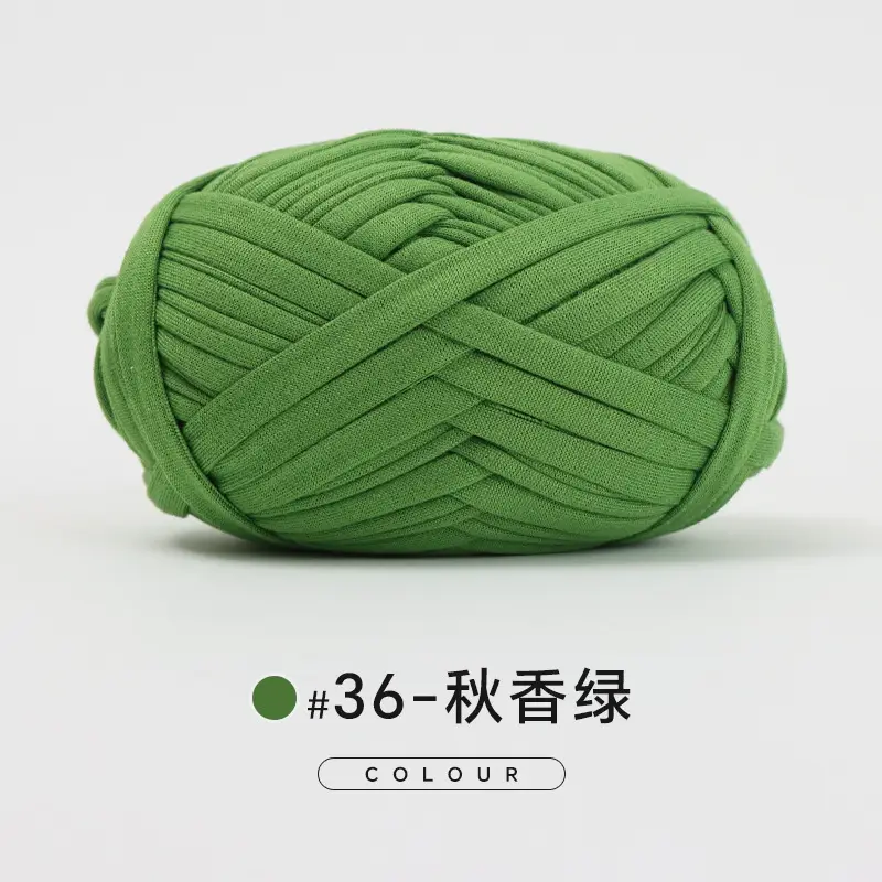 Cloth thread hand-woven diy material hook cotton slippers bag Crochet high elastic thick wool ball large cotton thread - Image 33