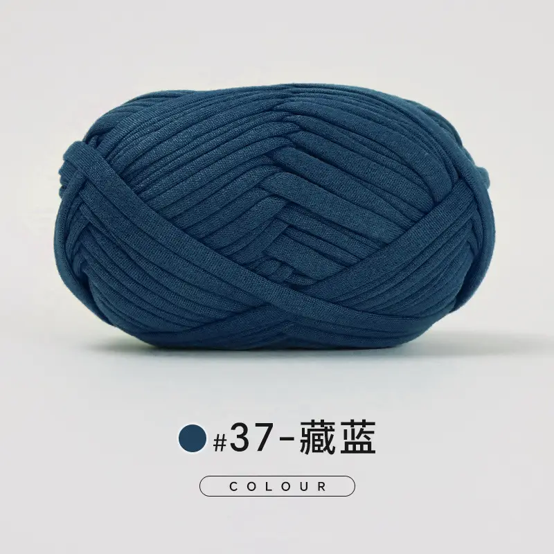 Cloth thread hand-woven diy material hook cotton slippers bag Crochet high elastic thick wool ball large cotton thread - Image 34