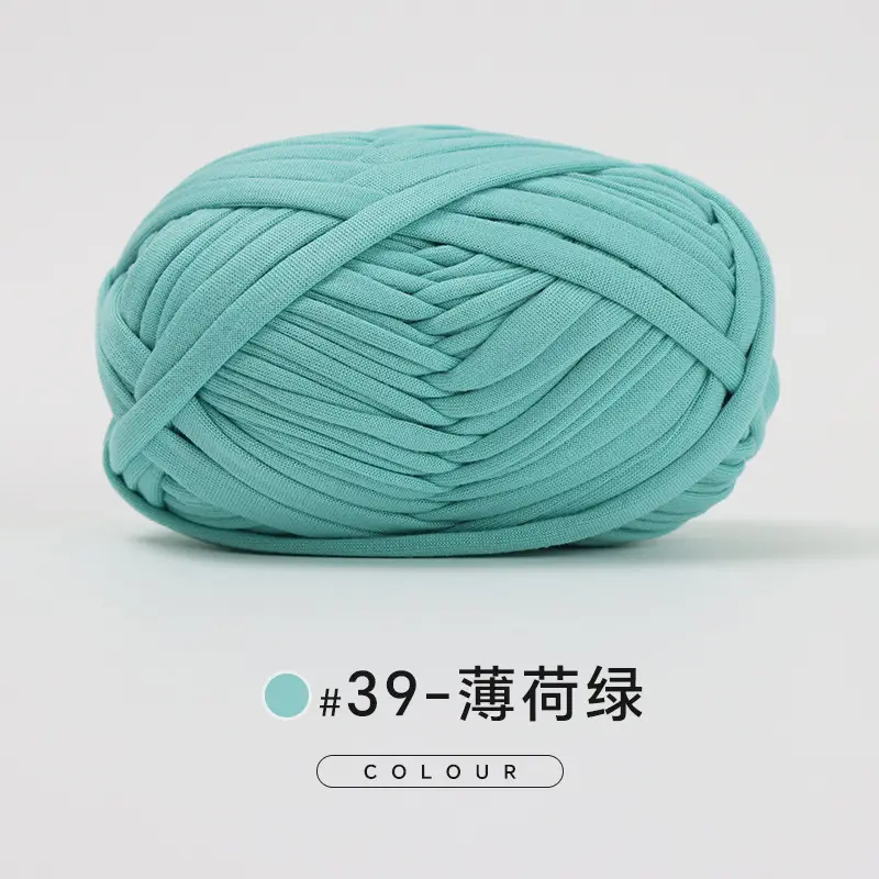 Cloth thread hand-woven diy material hook cotton slippers bag Crochet high elastic thick wool ball large cotton thread - Image 36