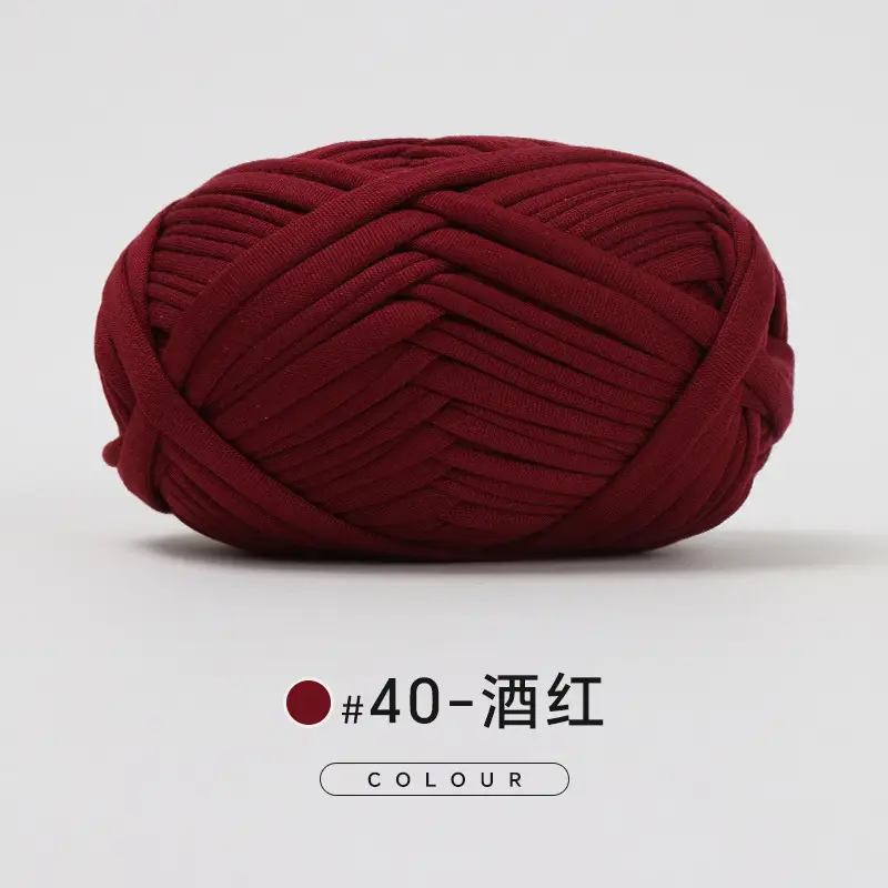 Cloth thread hand-woven diy material hook cotton slippers bag Crochet high elastic thick wool ball large cotton thread - Image 37