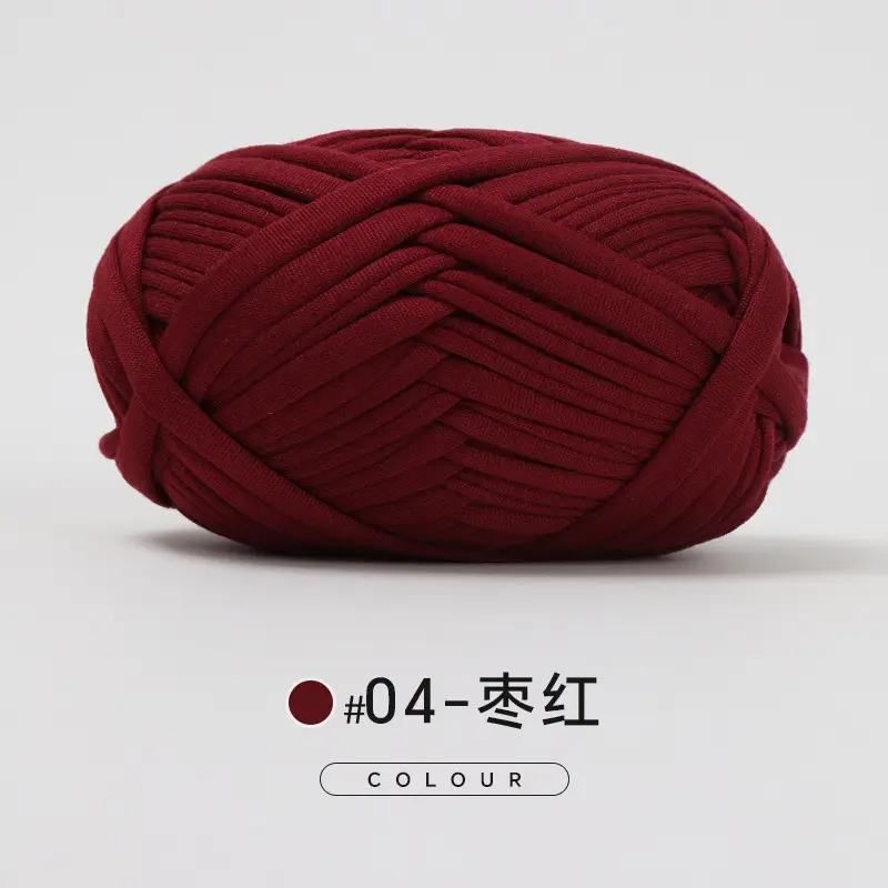 Cloth thread hand-woven diy material hook cotton slippers bag Crochet high elastic thick wool ball large cotton thread - Image 4