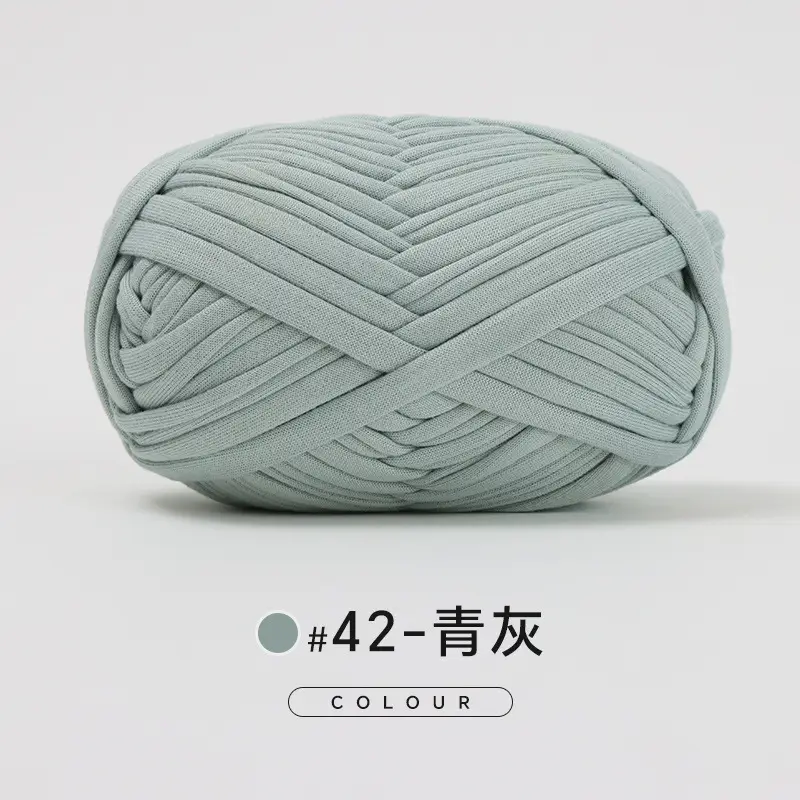 Cloth thread hand-woven diy material hook cotton slippers bag Crochet high elastic thick wool ball large cotton thread - Image 38