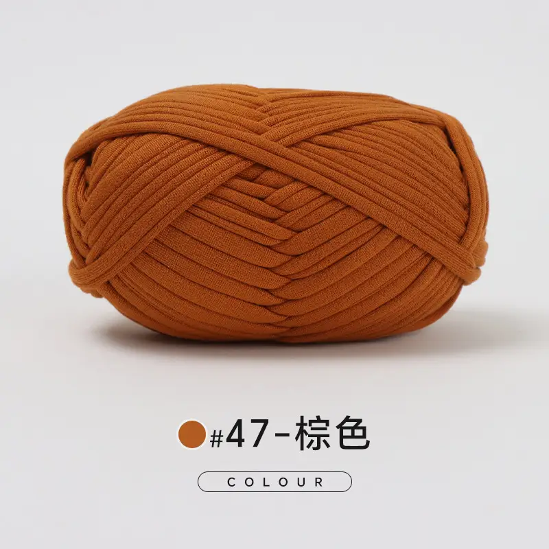 Cloth thread hand-woven diy material hook cotton slippers bag Crochet high elastic thick wool ball large cotton thread - Image 43