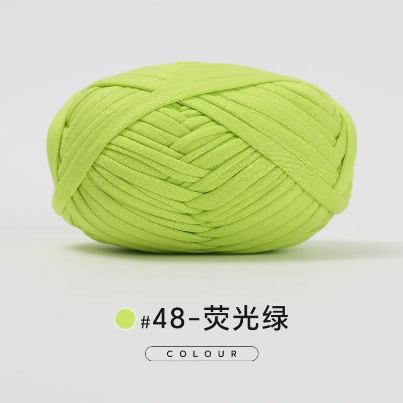 Cloth thread hand-woven diy material hook cotton slippers bag Crochet high elastic thick wool ball large cotton thread - Image 44
