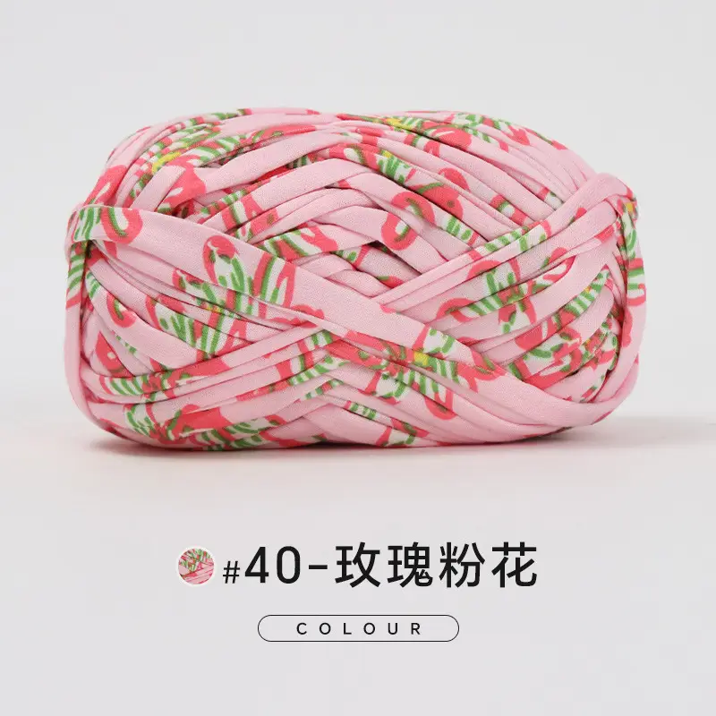 Cloth thread hand-woven diy material hook cotton slippers bag Crochet high elastic thick wool ball large cotton thread - Image 53
