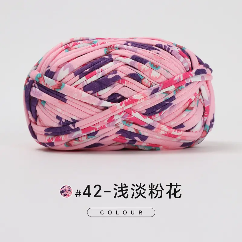 Cloth thread hand-woven diy material hook cotton slippers bag Crochet high elastic thick wool ball large cotton thread - Image 55