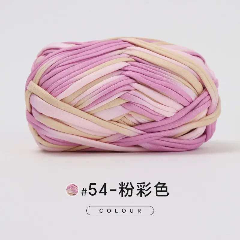 Cloth thread hand-woven diy material hook cotton slippers bag Crochet high elastic thick wool ball large cotton thread - Image 60