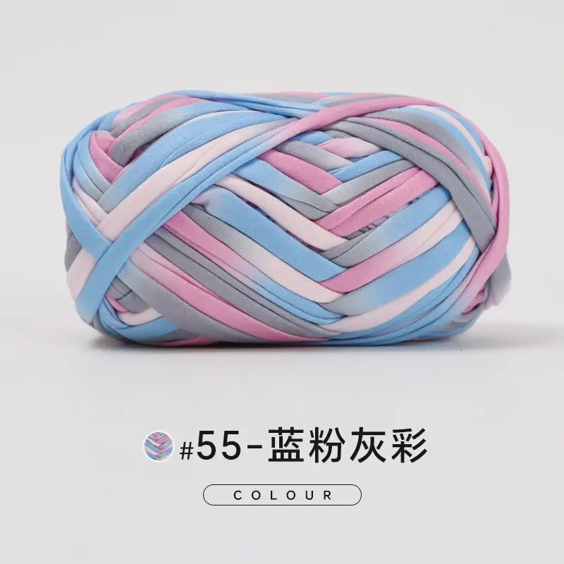 Cloth thread hand-woven diy material hook cotton slippers bag Crochet high elastic thick wool ball large cotton thread - Image 61