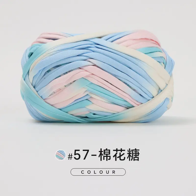 Cloth thread hand-woven diy material hook cotton slippers bag Crochet high elastic thick wool ball large cotton thread - Image 63