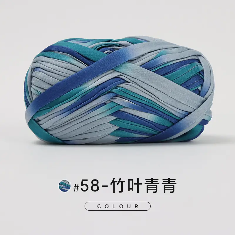 Cloth thread hand-woven diy material hook cotton slippers bag Crochet high elastic thick wool ball large cotton thread - Image 64