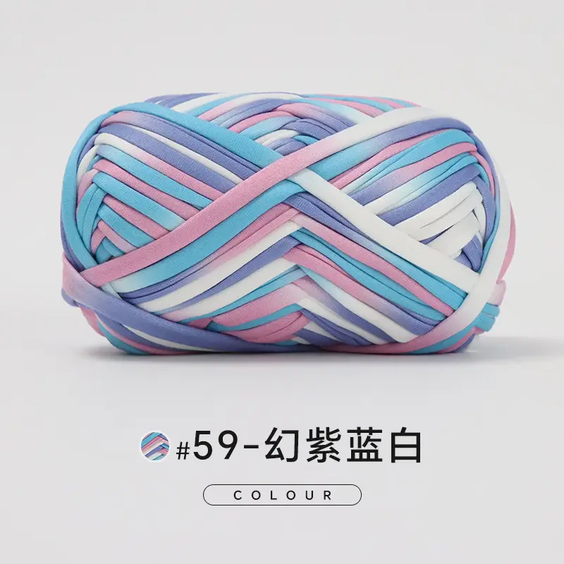 Cloth thread hand-woven diy material hook cotton slippers bag Crochet high elastic thick wool ball large cotton thread - Image 65