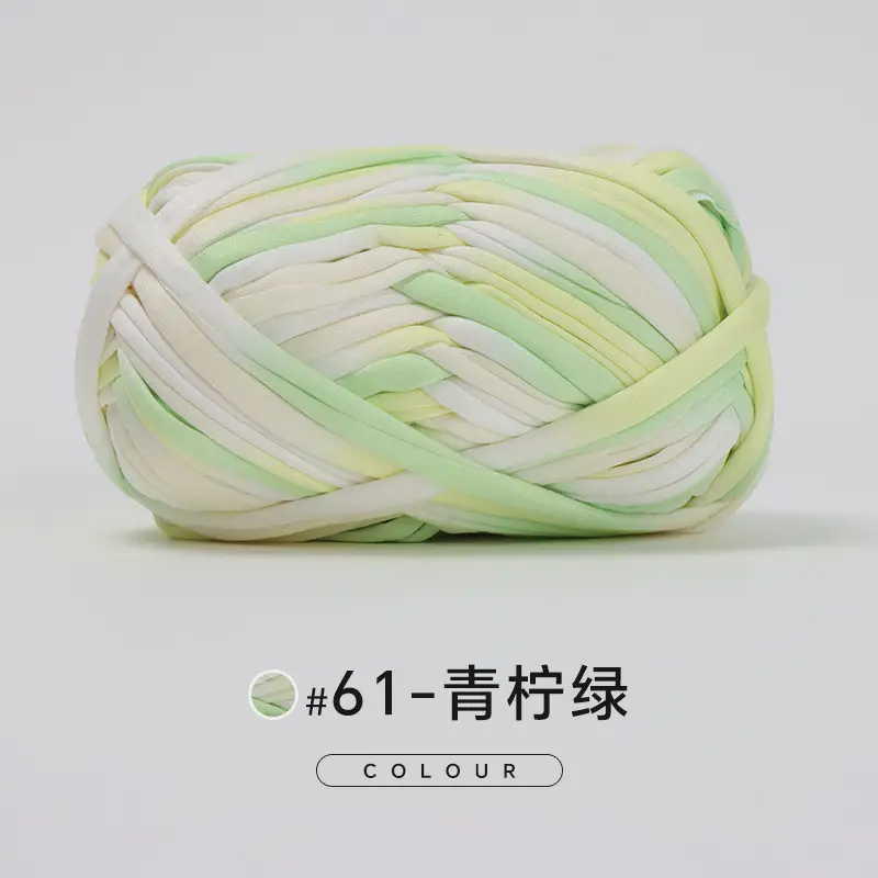Cloth thread hand-woven diy material hook cotton slippers bag Crochet high elastic thick wool ball large cotton thread - Image 67