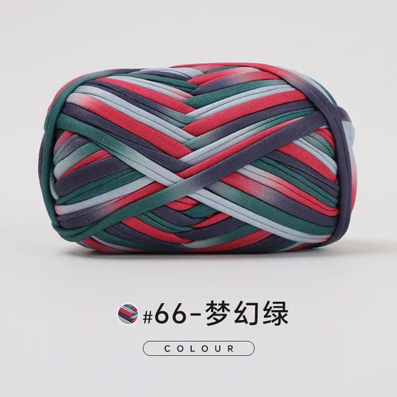 Cloth thread hand-woven diy material hook cotton slippers bag Crochet high elastic thick wool ball large cotton thread - Image 72