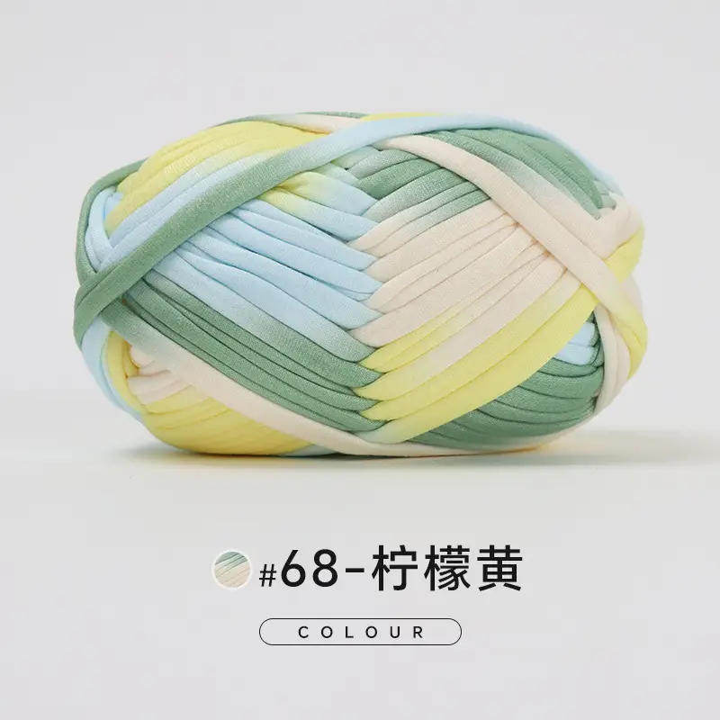 Cloth thread hand-woven diy material hook cotton slippers bag Crochet high elastic thick wool ball large cotton thread - Image 73