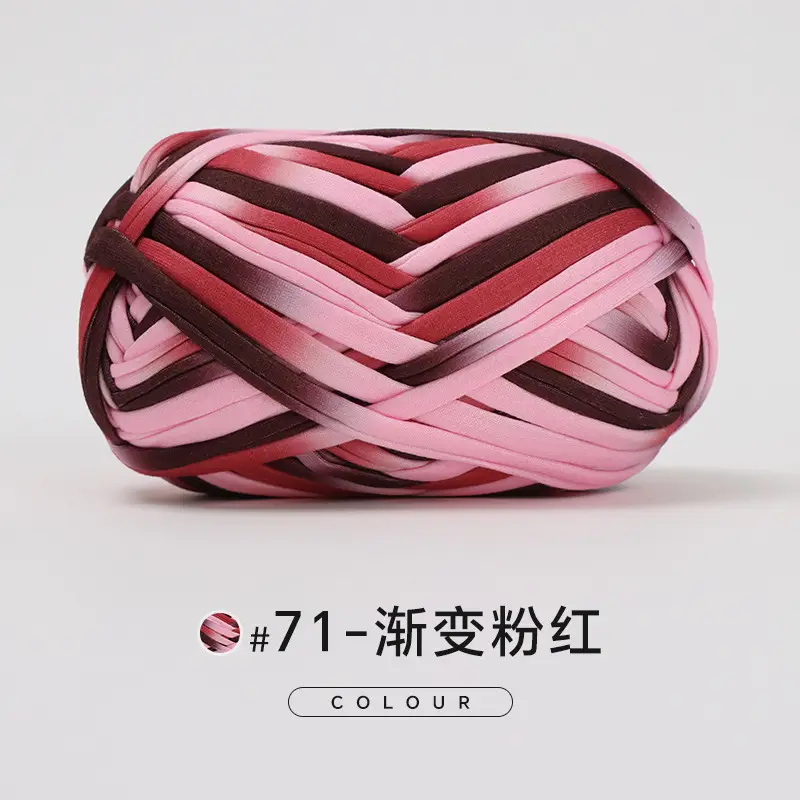 Cloth thread hand-woven diy material hook cotton slippers bag Crochet high elastic thick wool ball large cotton thread - Image 76