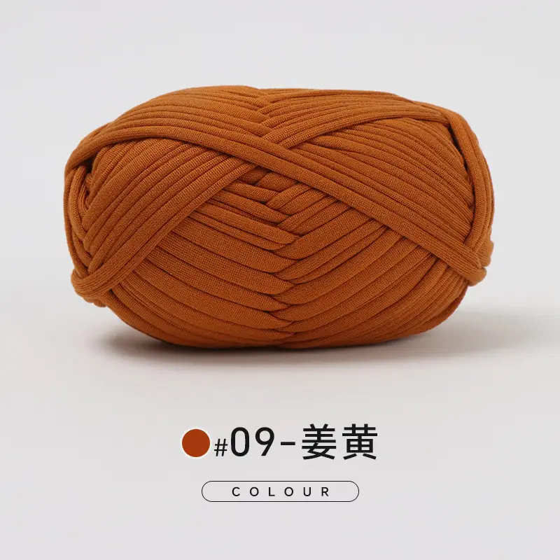 Cloth thread hand-woven diy material hook cotton slippers bag Crochet high elastic thick wool ball large cotton thread - Image 9