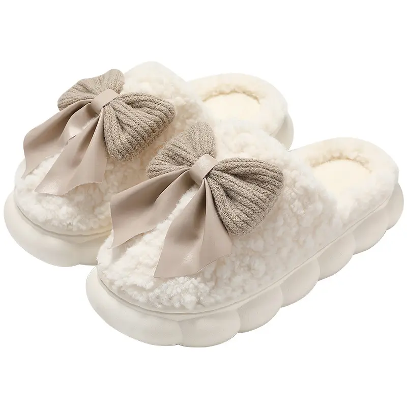 Cotton shoes thick-soled non-slip couple slippers cotton slippers indoor warm home home men's winter cotton slippers women Wholesale - Image 8