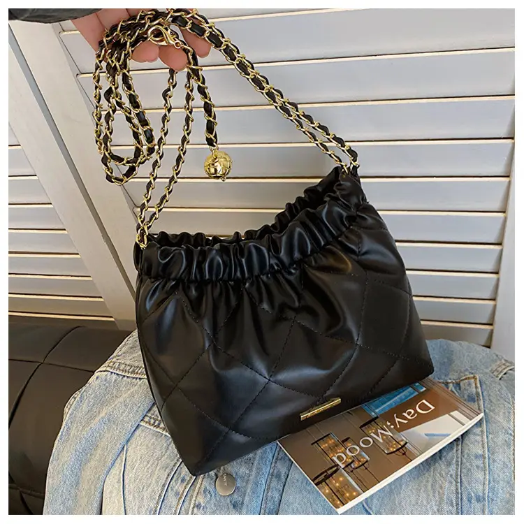 Crossbody Bag for Women with Chain & Quilted Design — feature 24