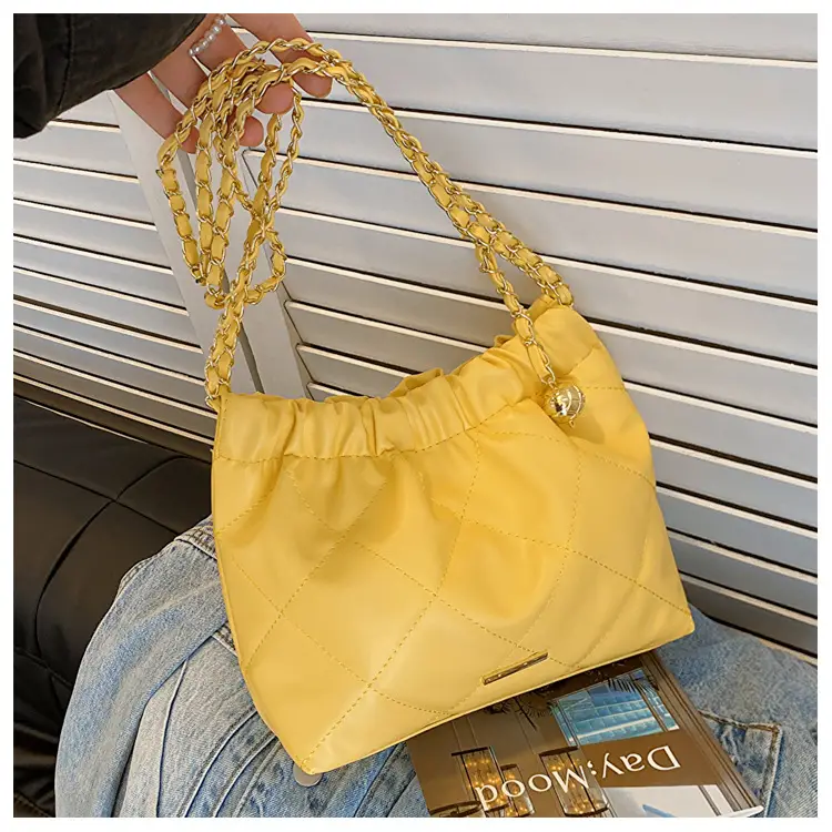 Crossbody Bag for Women with Chain & Quilted Design — feature 26