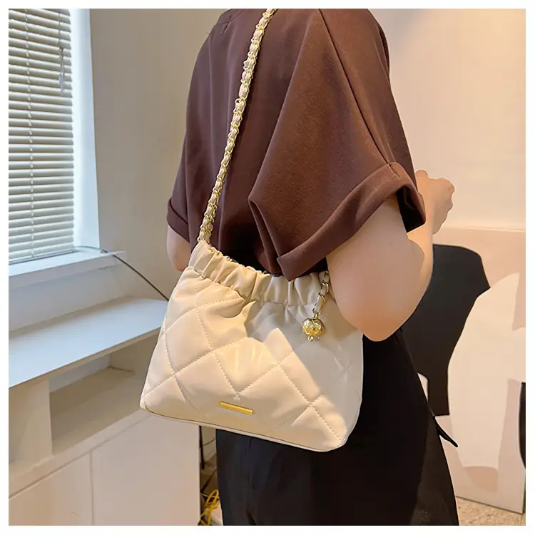 Crossbody Bag for Women with Chain & Quilted Design — feature 8