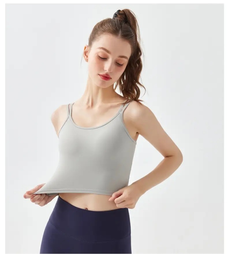 Women's Green Yoga Bra Fixed Chest Pad — feature 16