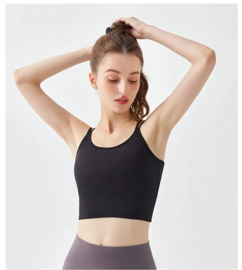 Women's Green Yoga Bra Fixed Chest Pad — feature 20
